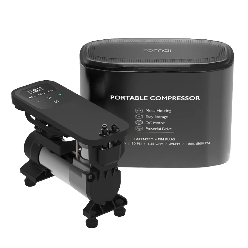 70mai Air Compressor Xiaomi Mijia 100Psi воздушный компрессор DC12V автомобильный воздушный насос мини компрессор для шин автомобильный насос для шин для автомобиля грузовика внедорожника - Цвет: 70mai Air Compressor