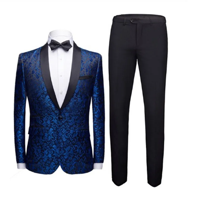 

My Loddy Men Tuxedos 2 Pieces Suits Casual Blazer Slim Fit Wedding Dress Suits For Man Party Prom Costumes(Jacket+Pants)
