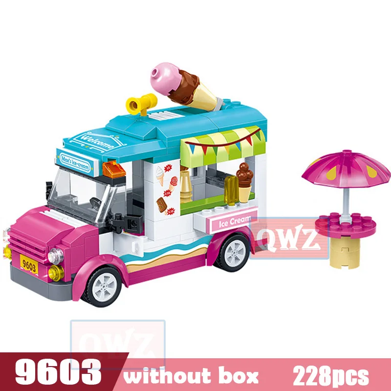 QWZ новый город подруг серии строительные блоки современный Мечта принцессы Эльзы