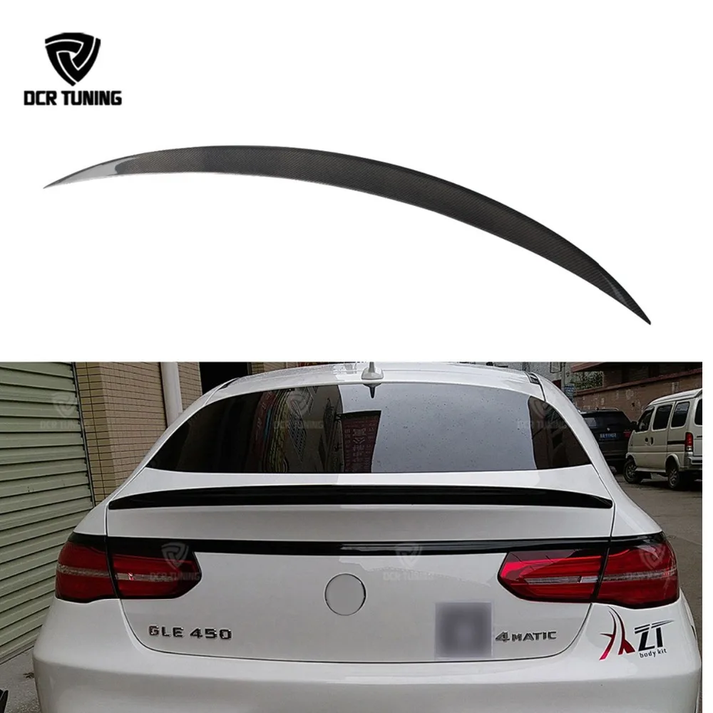 Задний спойлер для багажника из углеродного волокна Mercedes GLE coupe Benz class W166 GLE63 AMG 300 400