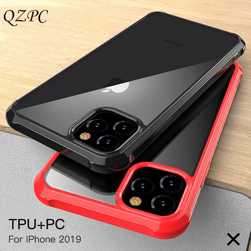 Новый чехол для Apple iPhone 11 Max Pro 6 5 XI Coque 2019 XR Xs противоударный прозрачный защитный