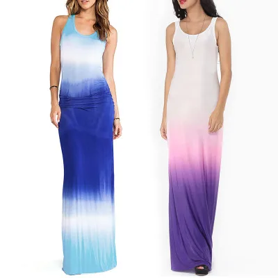 Женская летняя одежда MC 2018 новое приталенное пляжное платье с принтом в