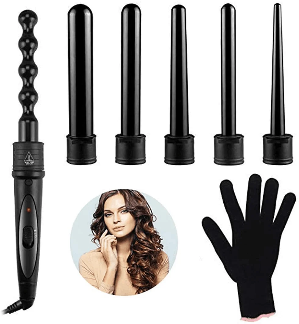 

6 in 1 Hair Curler Interchangeable Hair Curling Iron Looper Hair Waver