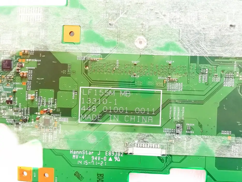 Оригинал для Lenovo FLEX 2-15D материнская плата ноутбука E1-6010 LF155M 13310-1 448.01001.0011