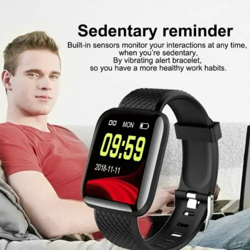 

116plus Smart Bracelet Bluetooth Smart Watch Blood Pressure HeartRate Monitor Fitness Trackers Sport Wristband Smartwatch