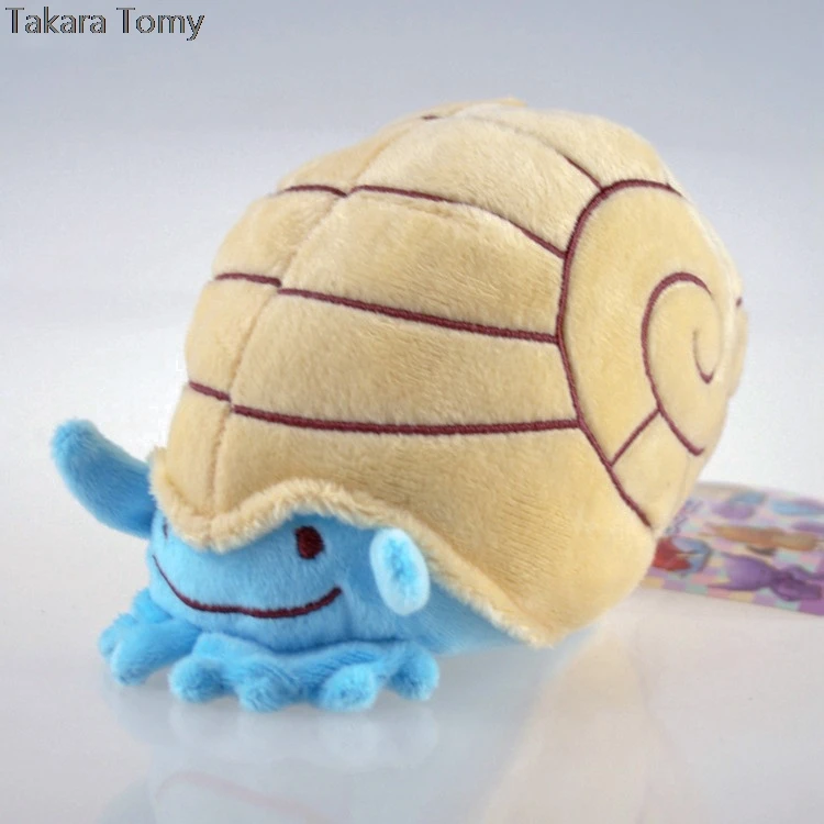 

Takara Tomy Toys Cartoon Omanyte Plush Doll Soft Japan Anime Pokemon Dolls Great Birthday Christmas Gift for Children