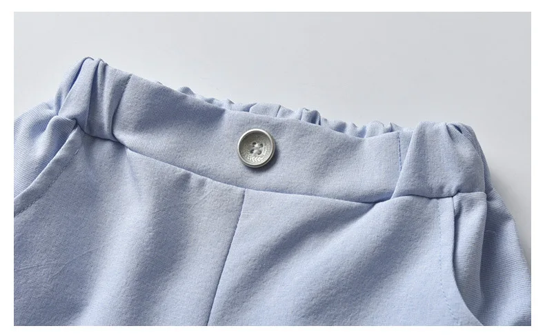 

Baby Boys Clothes Summer Formal Gentleman Birthday Party Baby Suits Tops + Pants 2 Pcs Cotton Toddler Toddler Boys Clothing Set