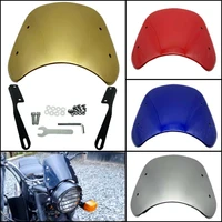 retro style motorcycle spray paint colorful windshield suitable for 6 5 9 5 round headlight