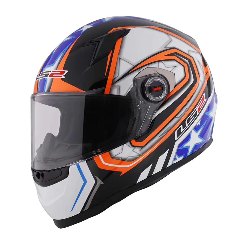 LS2 FF358 классический Capacetes de Motociclista мотоциклетный шлем анфас мотоциклетный мужской гоночный мотоциклетный шлем
