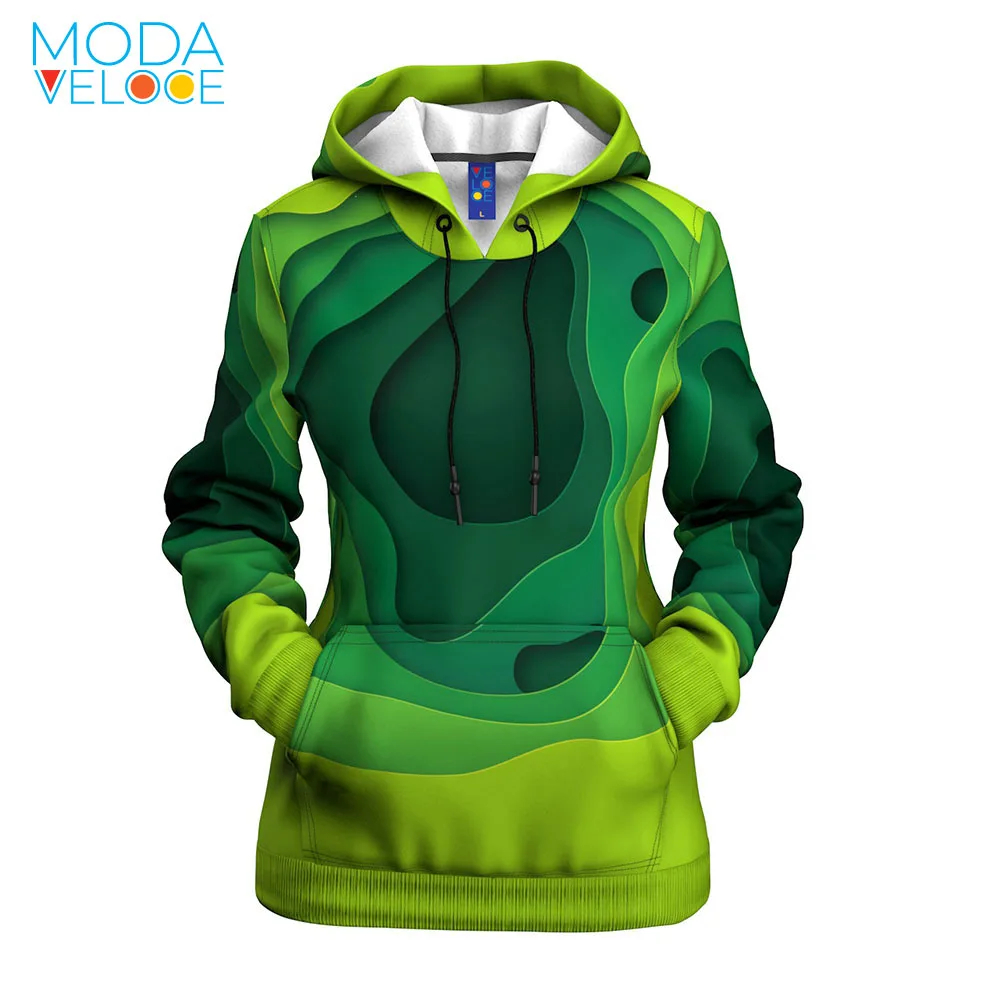 

Green Hoodies Women Sponge Print 3D Hoodie Sweatshirt Men Anime Cartoon Pullover Unisex Hooded Cut Couples coat