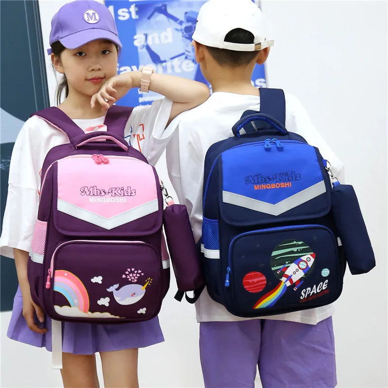

waterproof Children school bags for boys girls grade 1-3-6 kids book bag orthopedic school backpack primary schoolbag mochilas