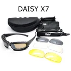 Солнцезащитные очки Мужские, поляризационные, для охоты, стрельбы, страйкбола, с 4 линзами, Daisy C5, X7, тактические, военные защитные очки