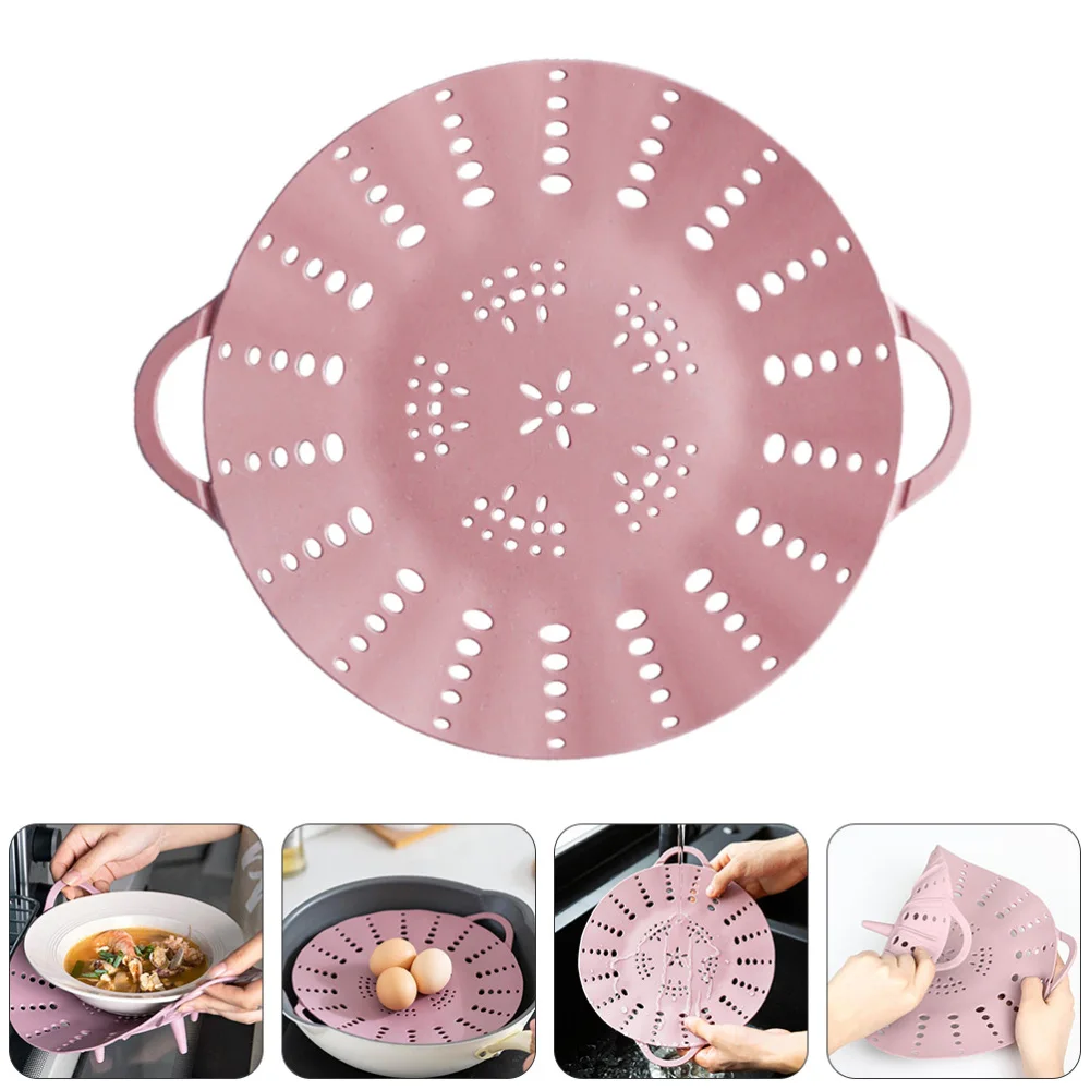 

1pc Kitchen Steaming Rack Silicone Steamer Multi-functional Steaming Basket