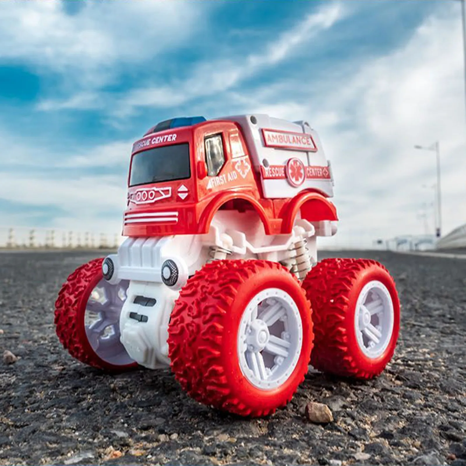 

Four-wheel Drive Cross-country Pull Back Car Inertial Friction Power Spring Car Baby Car Anime Toy