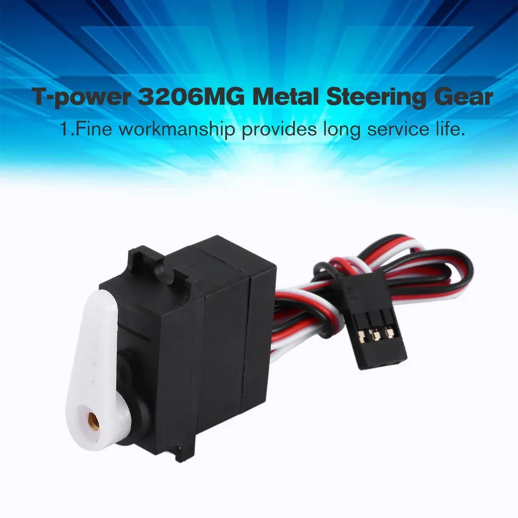 Металлический водонепроницаемый рулевой механизм T-power 3206 мг замена Traxxas 2065