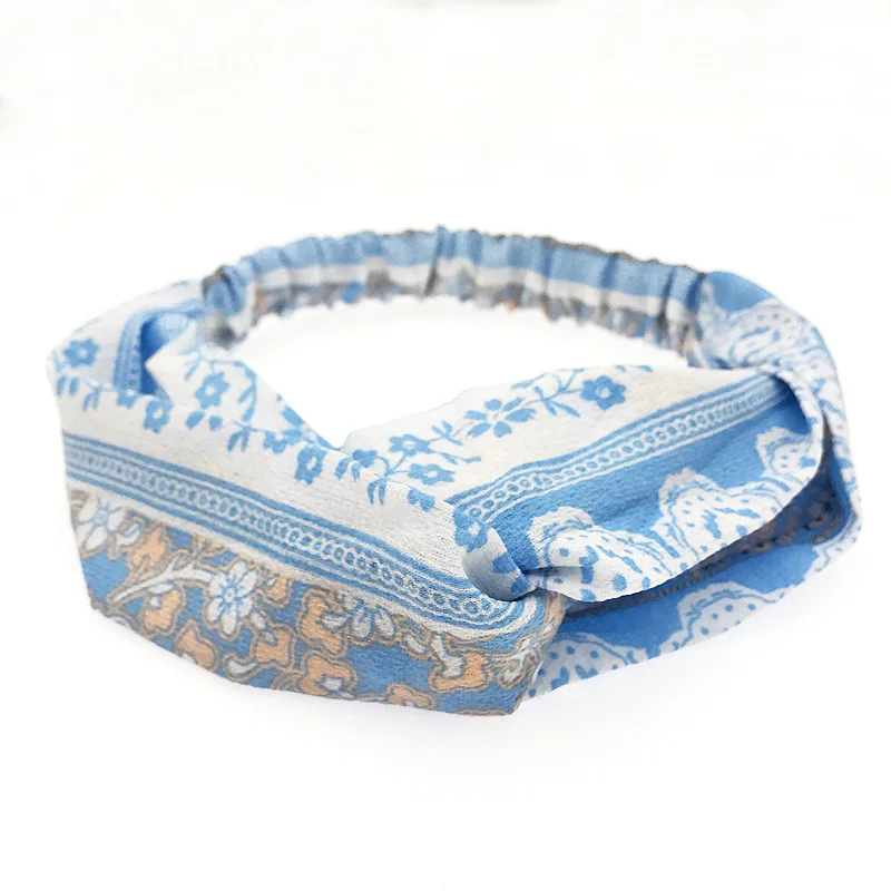 Женская этническая повязка на голову с узлом элегантный головной убор для