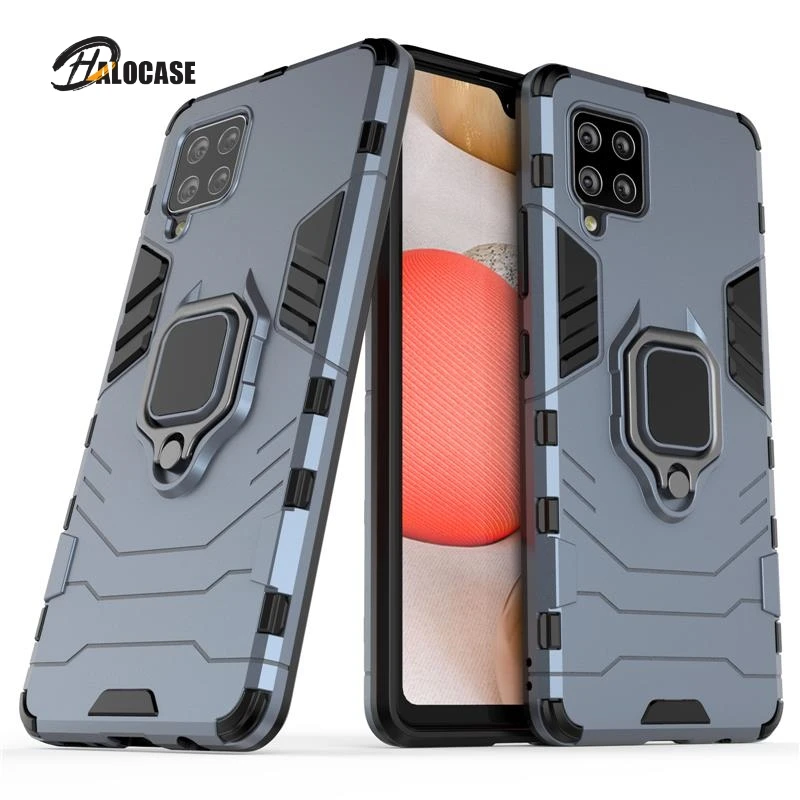 

For Samsung Galaxy A12 A32 A42 Case Luxury Car Magnetic Ring Armor Phone Case for Galaxy A52 A72 Back Cover Coque