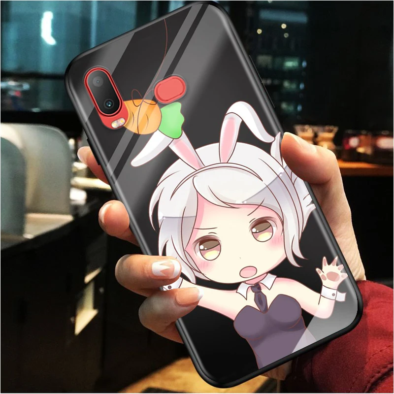 Cartoon beauty for Samsung Galaxy A9S A8S A6S A9 A8 A7 A750 A6 A5 A3 Plus Star 2018 2017 2016 Black Phone Case