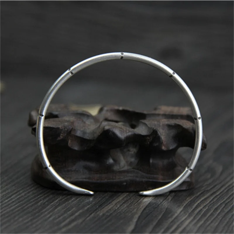 Браслет женский из бамбука ручной работы тонкий регулируемый S999 | Украшения и