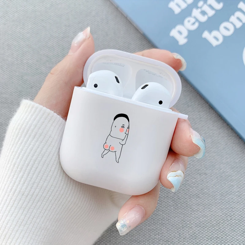 Симпатичные пончики кактус смайлик для Apple Airpods 2 беспроводной bluetooth чехол мягкий