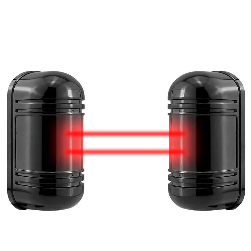 

Wired Active Infrared Alarm Intrusion Detector Dual Beam Sensor 100M Outdoor Perimeter Barrier Fence For GSM Alarm System