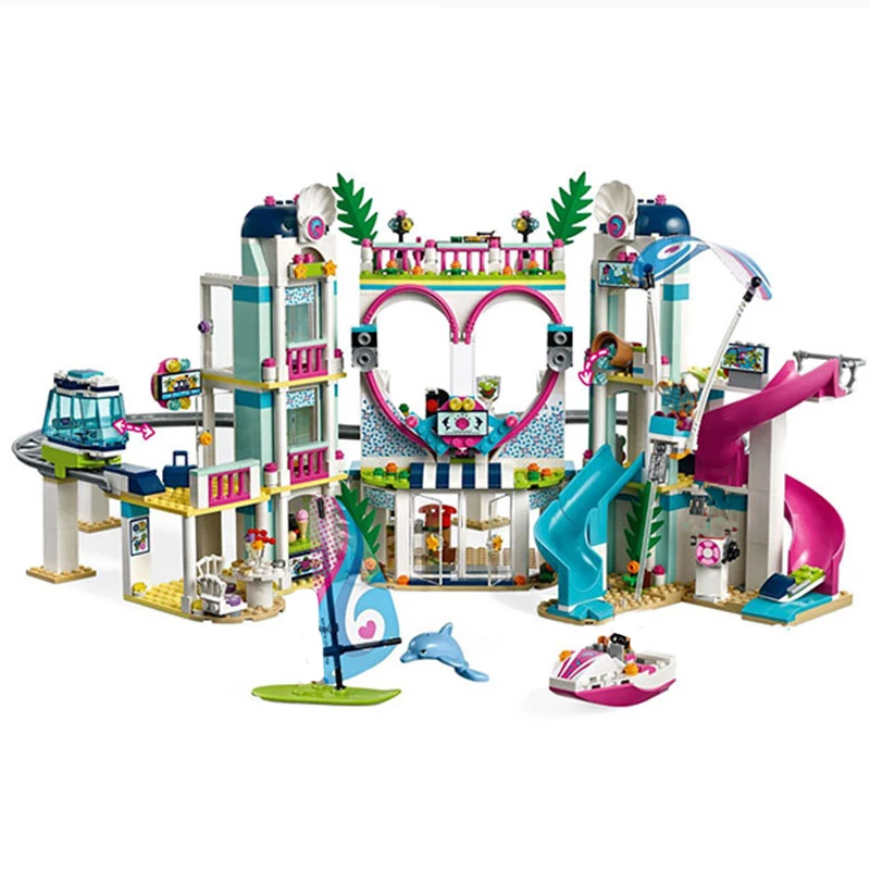 Друзья город курорт модель 41347 совместимые строительные блоки с фотоэлементами