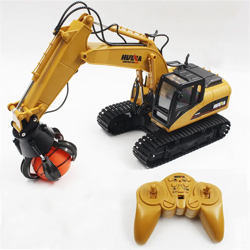 HUINA Toys 1571 1/14 16CH Сплав RC мяч захват грузовик Инженерная строительная машина автомобиль со звуком светильник поворот 680 дегр