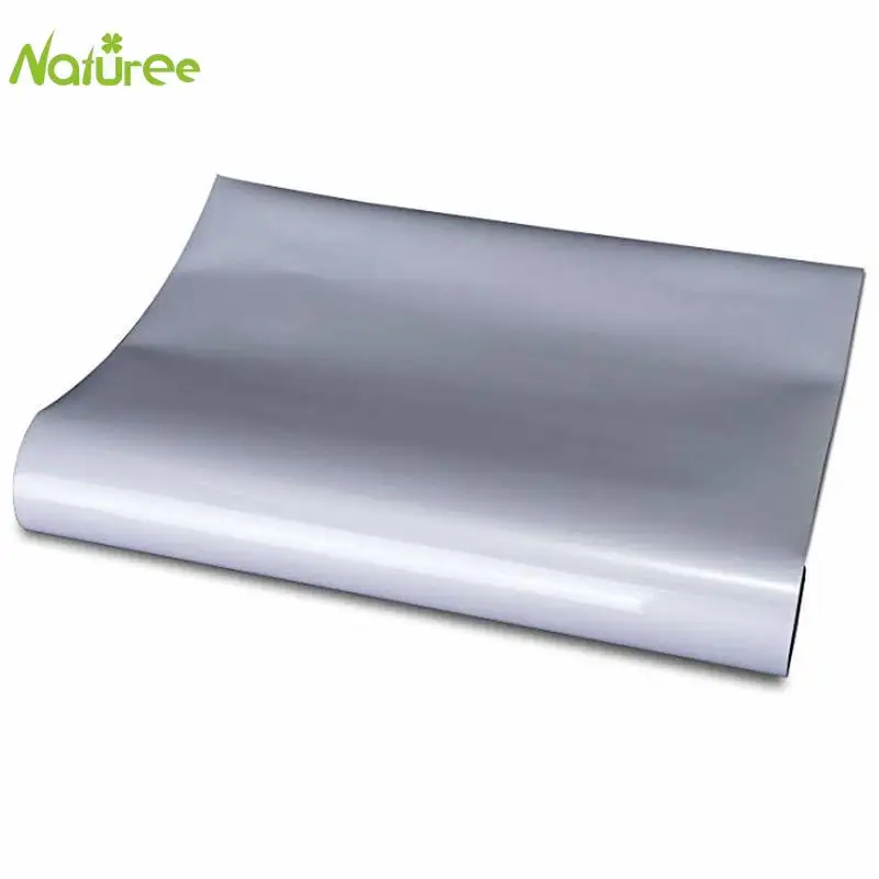 25 см * 1 м серебристо серый отражающий HTV теплопередача виниловая пленка утюжок на