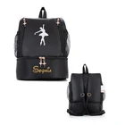 Балетные танцевальные сумки с индивидуальной вышивкой, Спортивная Танцевальная сумка для девочек, Детский рюкзак, наплечная сумка для девочек, рюкзак для одежды, обуви, платья