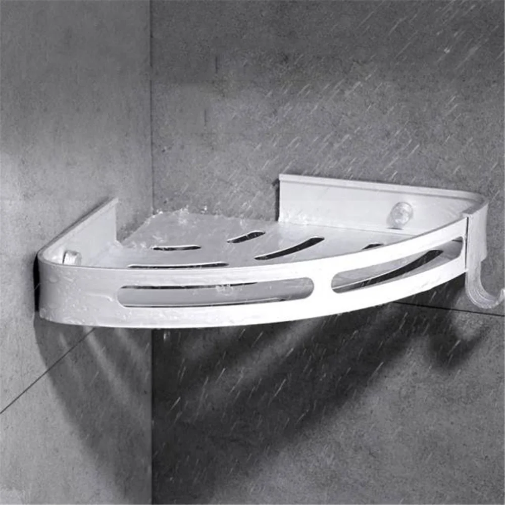 

Triangular Shower Caddy Bathroom Corner Shelf For Bath Toilet Storage Holder Wall Organizer Rack With Nail Free Glue 5kg