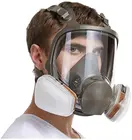 Полнолицевая респираторная маска с защитой от формальдегидов, противотуманный респиратор с фильтром для промышленного распыления красок, для безопасных работ