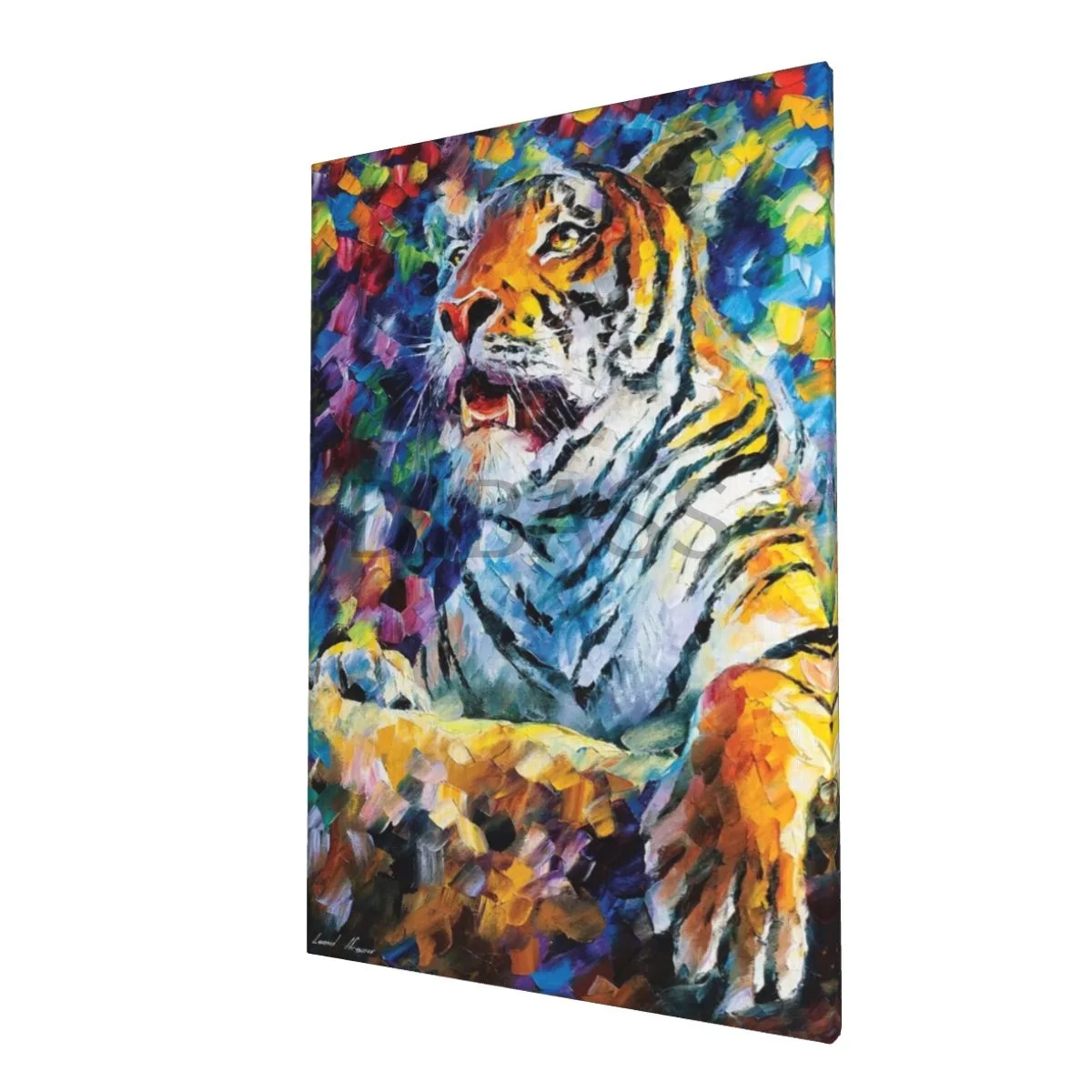 

Картина с изображением злого тигра на холсте, Настенная картина с рамкой, домашний декор для гостиной, спальни