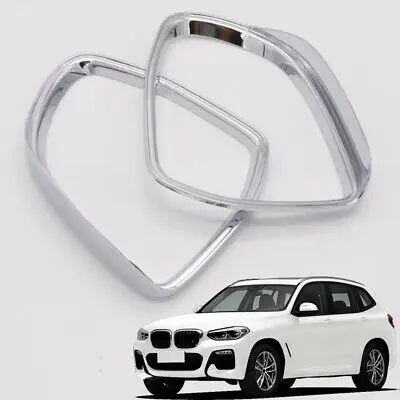 

ABS Chrome Side Door Mirror Eyebrow Cover Trim 2pcs For BMW X3 G01 2018 - 2020