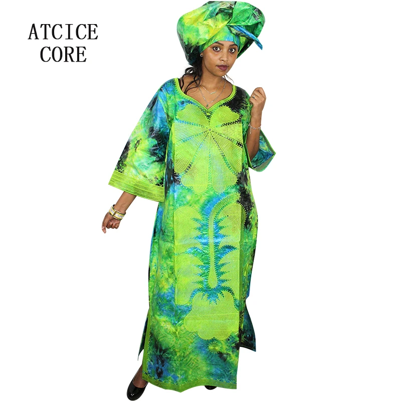 Африканские платья для женщин Модный Дизайн Новый Африканский базин вышивка