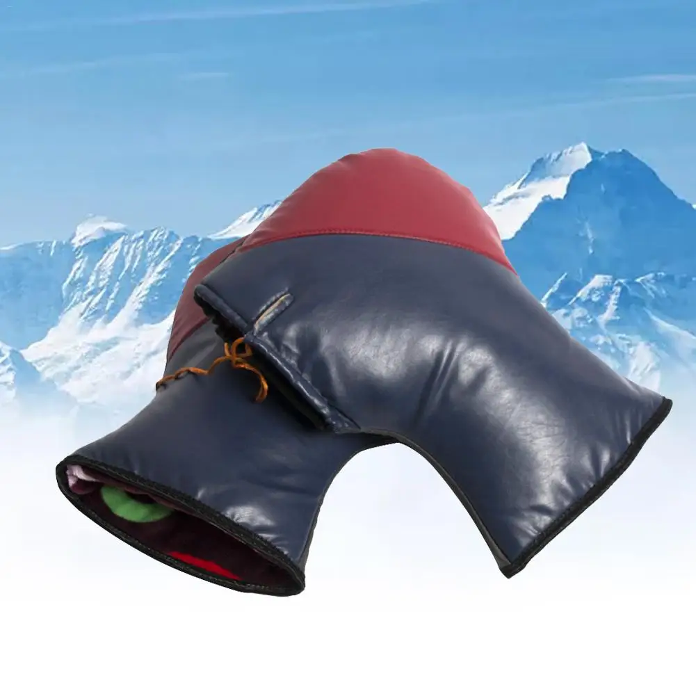 Gloves For Motorcycle MTB Winter Warm 1 Pair Of Waterproof Motorcycle Grip Gloves Handlebar Muff Winter Warmer Cover Gloves