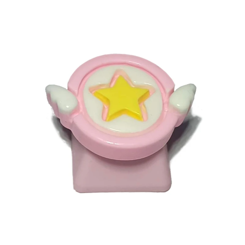 

1Pc DIY PBT Keycap Pink Cute Cake Ice Cream for mechanical keyboards R4 Height
