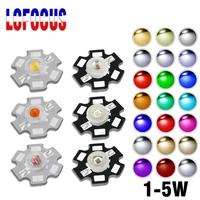 high power led cob chip 1w 3w 5w warm cool white red blue green yellow full spectrum 660nm 440nm for grow light aquarium lamps