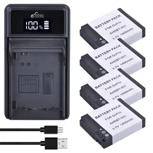 ahdbt 001 battery charger for gopro hd hero 1 2 hero1 hero2 motorsports surf outdoor 960 1080p edition free global shipping