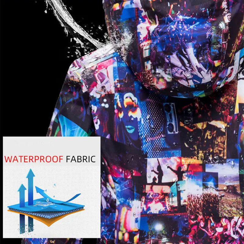 Лыжный костюм для детей ветрозащитный водонепроницаемый плотный теплый Детский