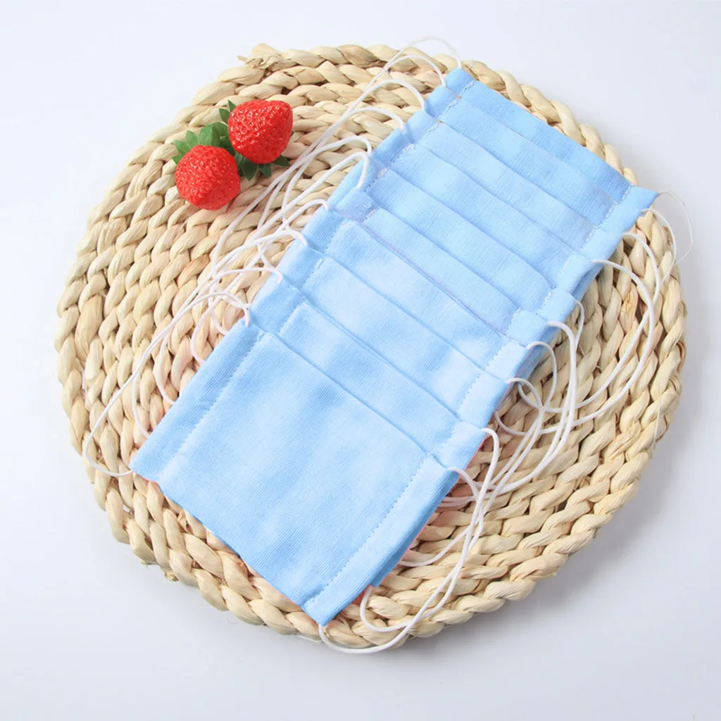 

10PC PM2.5 Children Breathable plain gauze Mouth Mask Unisex Face Mask Protection anti-haze dust windproof Protective Mask