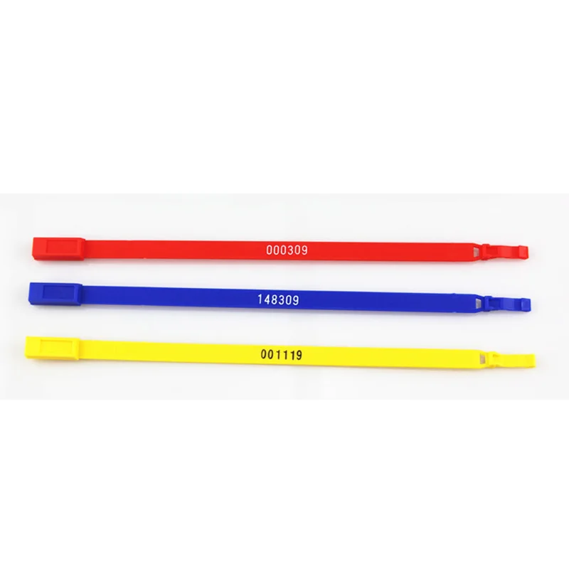 100 шт. одноразовые пластиковые защитные уплотнения самоблокирующиеся стяжки