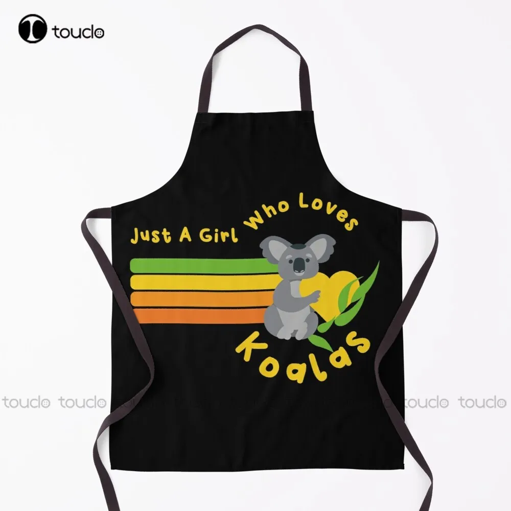 

just a girl who loves koalas Apron Waterproof Apron Garden Kitchen Household Cleaning Personalized Custom Apron Unisex Adult