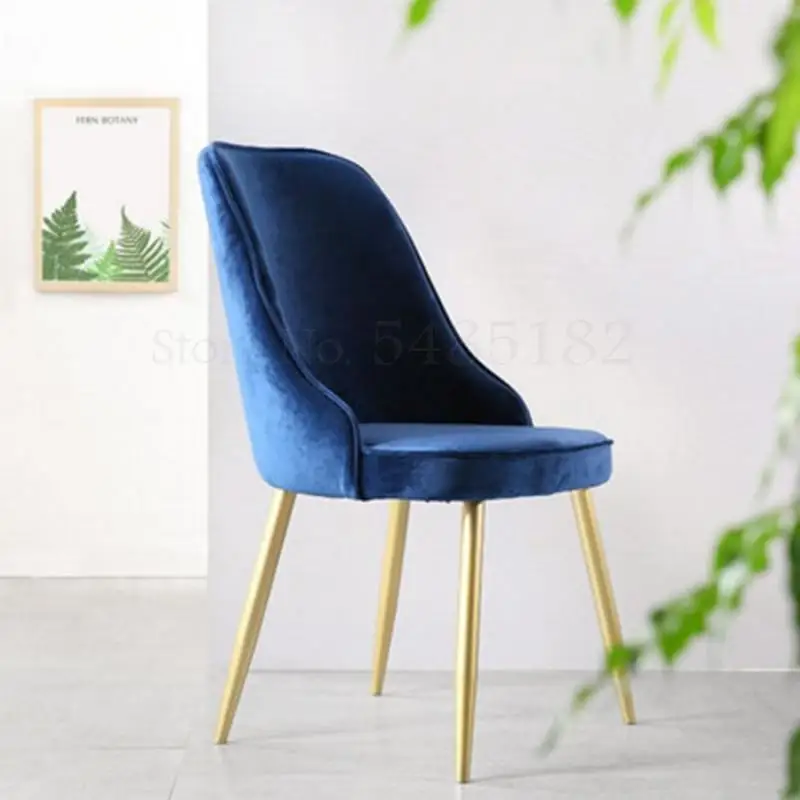 Скандинавский обеденный стул красный из сетчатой ткани фланелевый простой