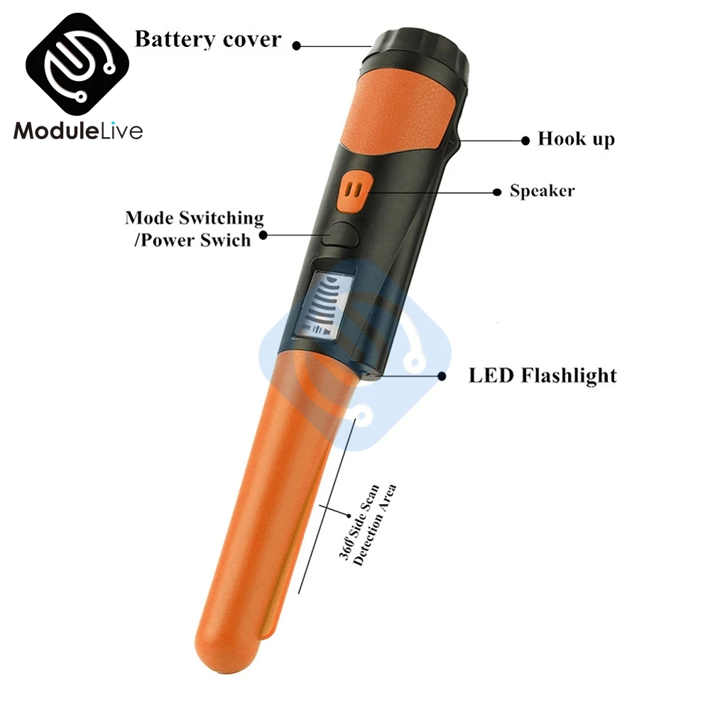 Светодиодный умный ручной металлоискатель с цифровым дисплеем