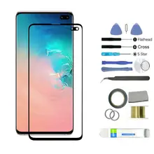 Front Glass Screen Lens Repair Kit Mobile Phone Parts for Samsung Galaxy S10 Plus SM-G975F G975