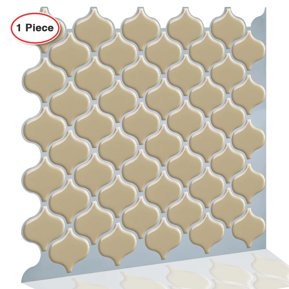 Самоклеящиеся виниловые обои с 3D мозаикой наклейки для кухни плитка-1 лист | Дом и