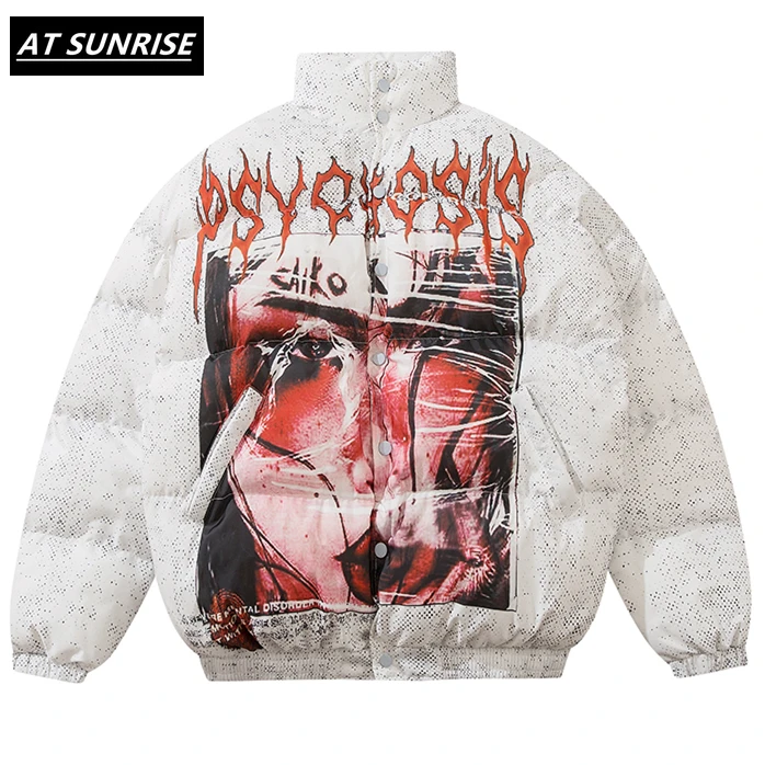 Мужская зимняя куртка-парка в стиле хип-хоп толстые хлопковые куртки модная