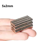 Магнит кольцевой супермощный N35, редкоземельный постоянный круглый, магнит Неодим-железо-Бор 5 мм X 2 мм