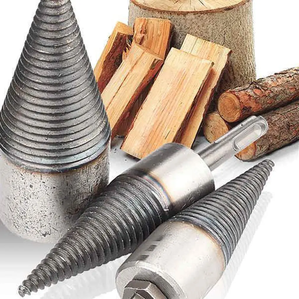 Weichai drill bit Chop wood Splitting tool cone Log Splitters Wood breaking machine breaker Firewood chopper |