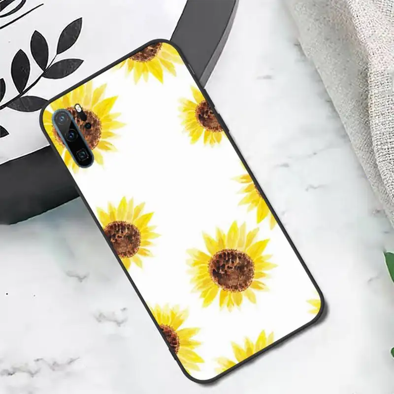 

Flower Daisy Sunf lower pattern Phone Case For Huawei honor Mate P 10 20 30 40 i 9 8 pro x Lite smart 2019 nova 5t